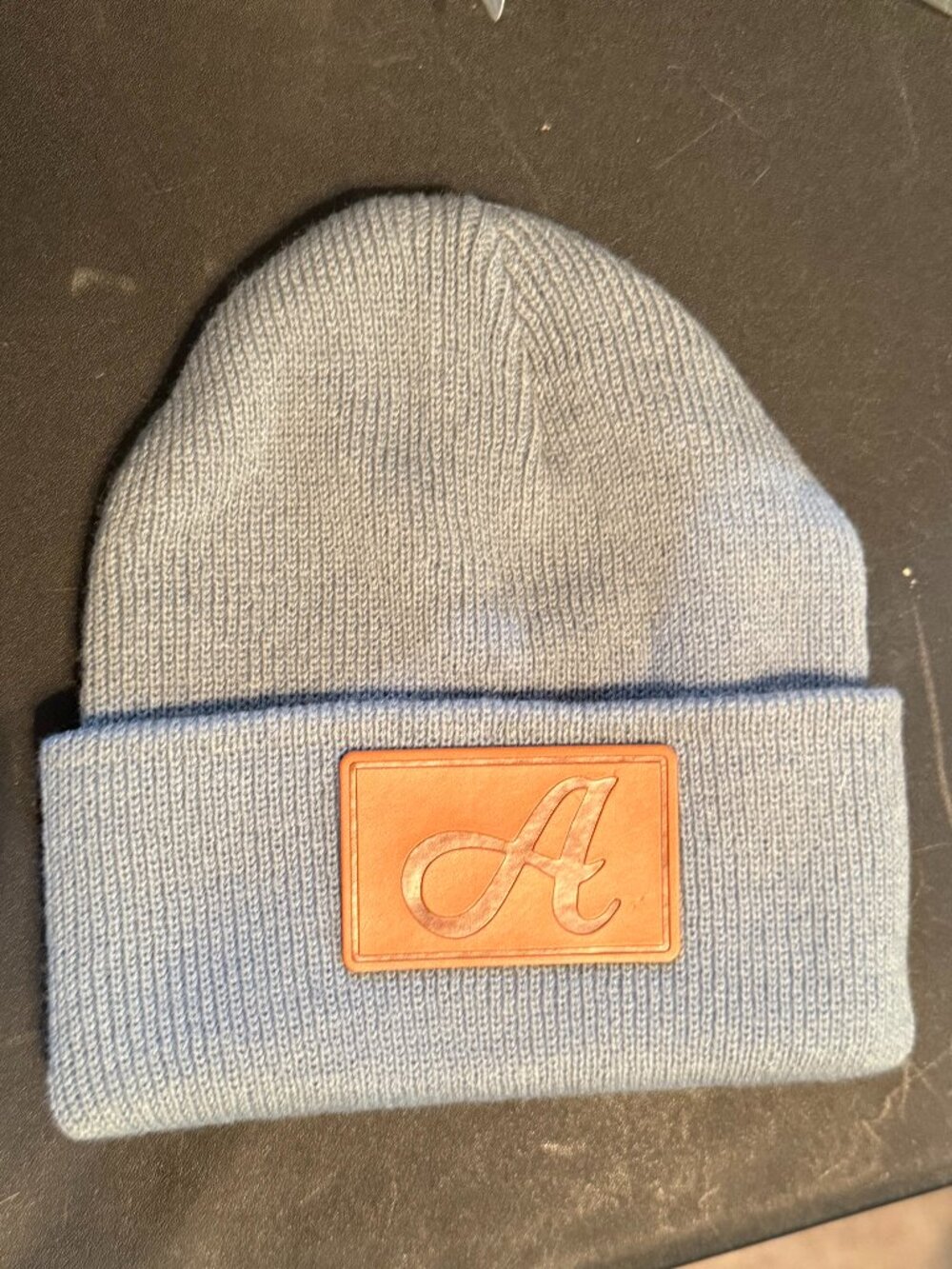 LT Gray Solid Ribbed Knit Cuffed Beanie Hat Infant Toddler